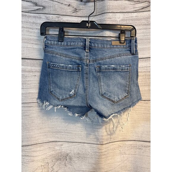 Blank NYC The Astor Distressed Denim Shorts Size 25 - Picture 2 of 3